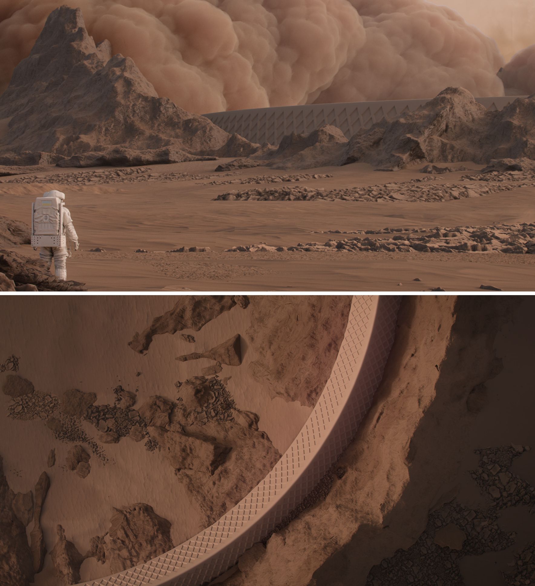 火星;地球;3D列印;建築