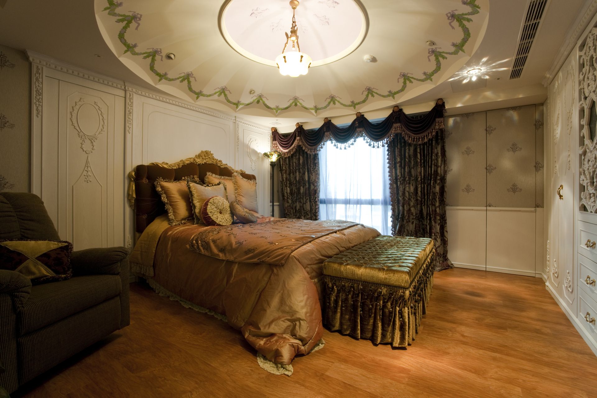 臥室,古典風,新古典風