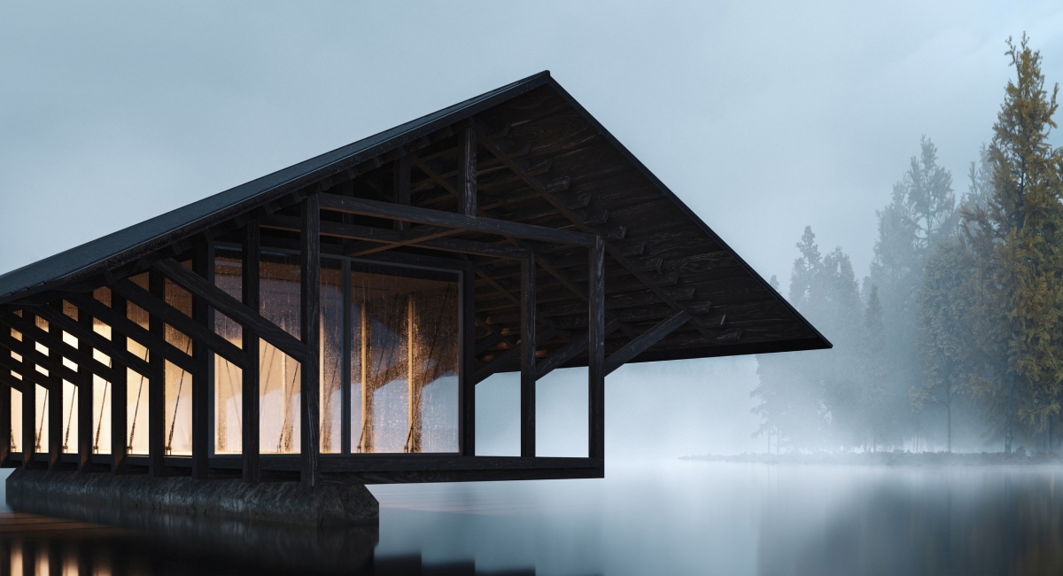 水晶湖亭；Marc Thorpe Design；冥想場域；建築設計