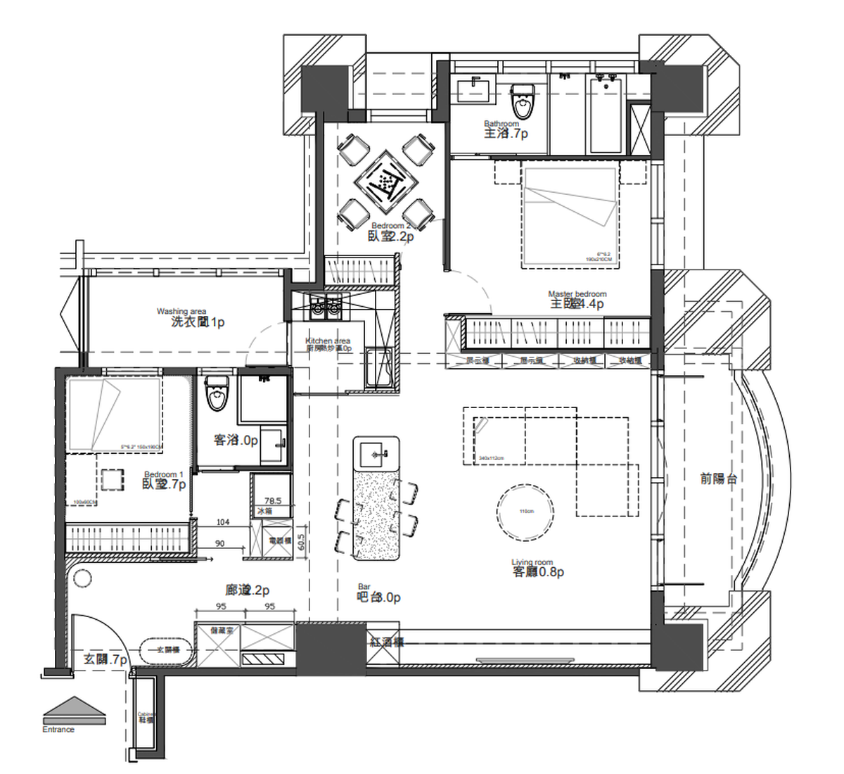 安筑設計；弧型設計；室內設計；居家空間